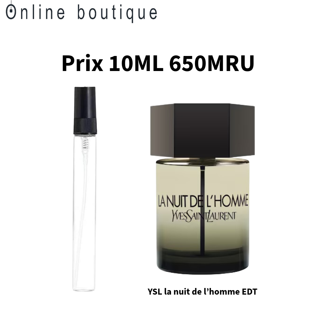 10ML Yves saint Laurent la nuit de l’homme eau de toilette